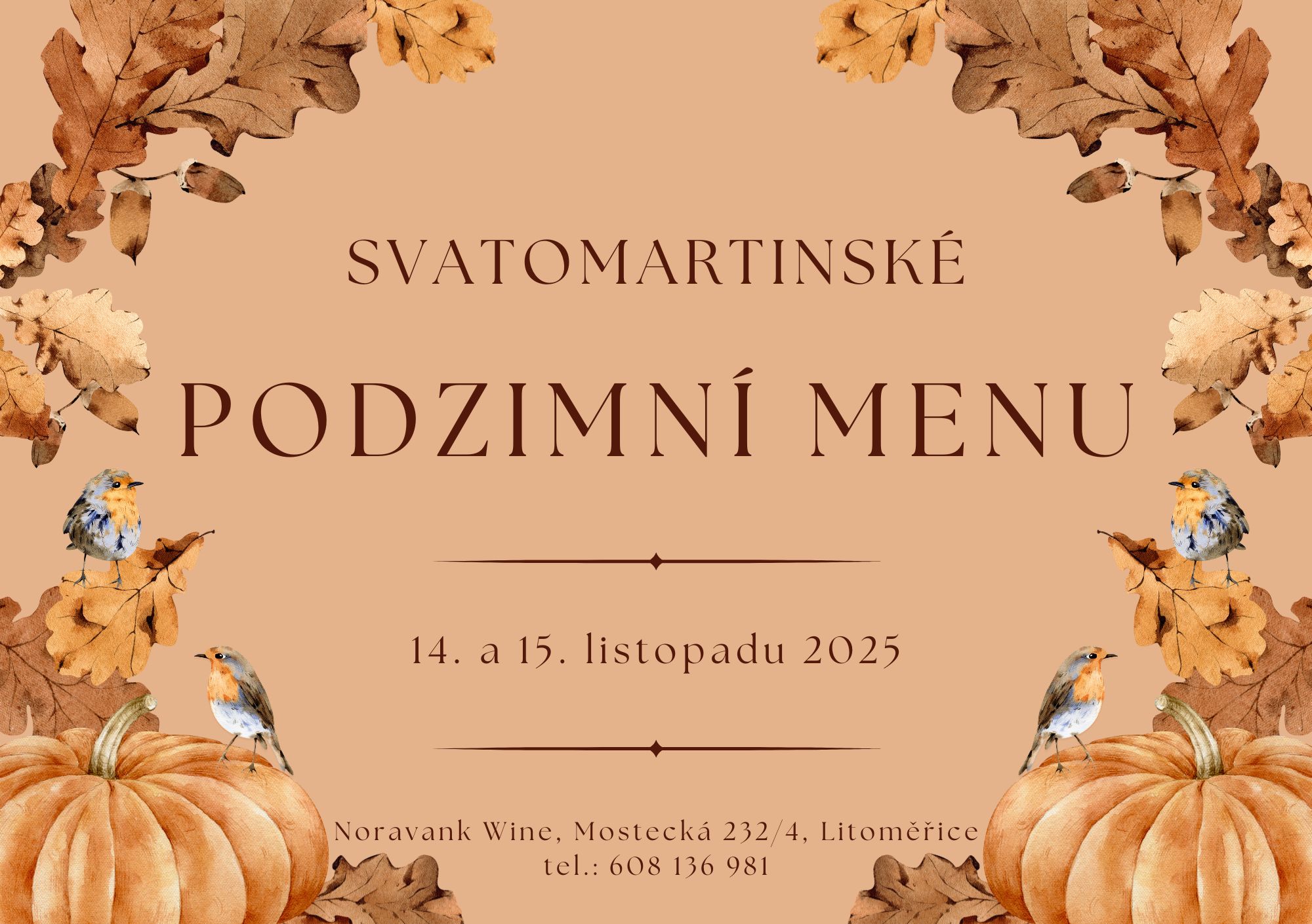 Podzimní menu - Noravank