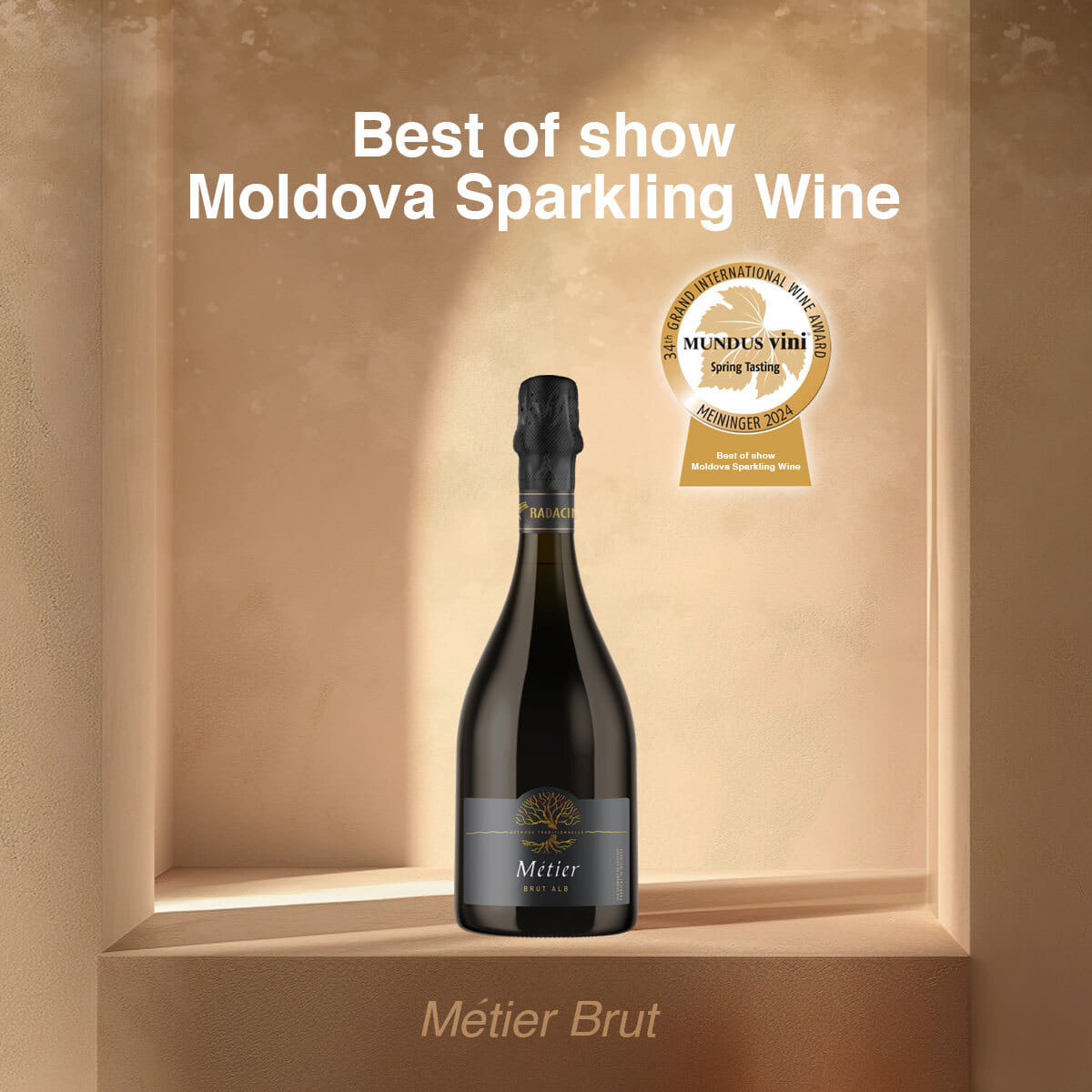 Métier Brut – Best of Show Moldova Sparkling Wine (Mundus Vini)